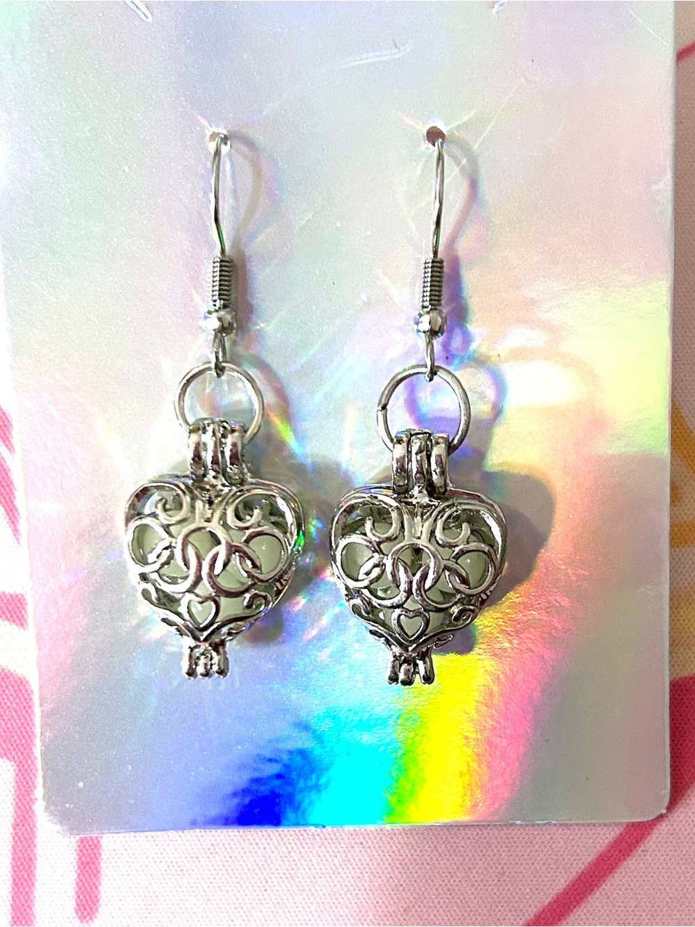 Elegant Gothic Heart Earrings